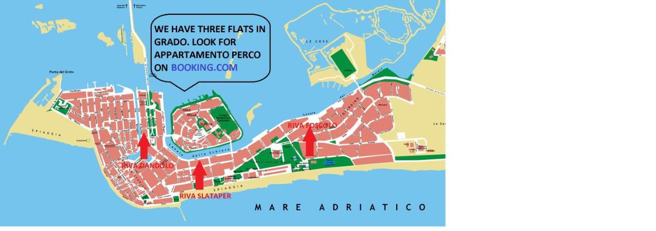 Appartamento Perco Riva Foscolo Grado Luaran gambar