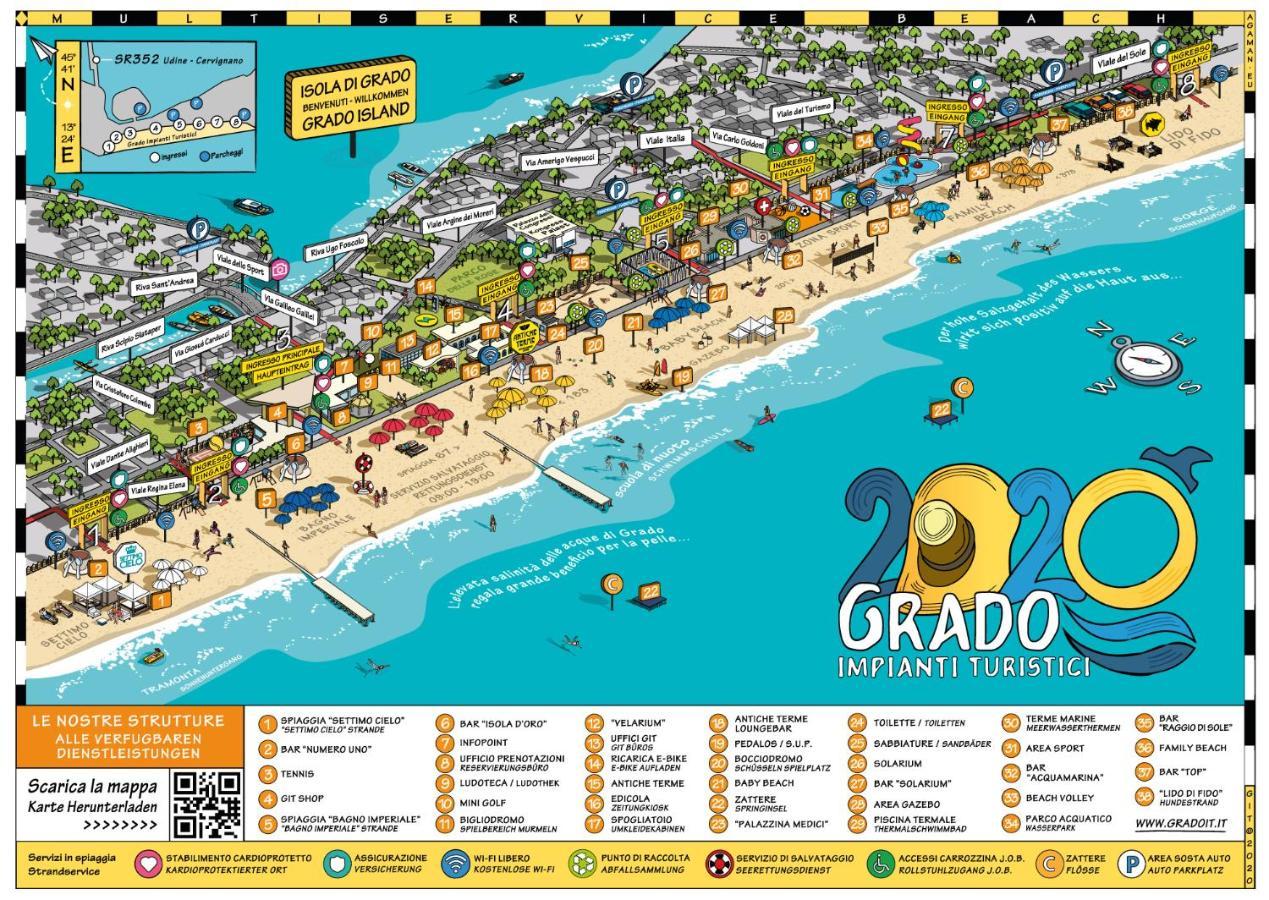 Appartamento Perco Riva Foscolo Grado Luaran gambar