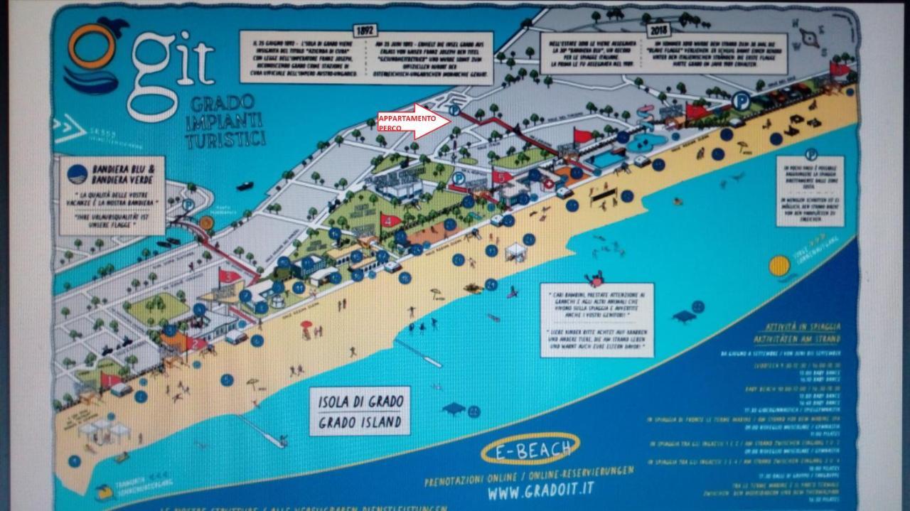Appartamento Perco Riva Foscolo Grado Luaran gambar