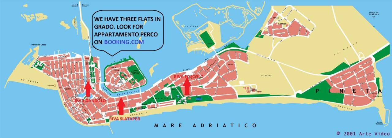 Appartamento Perco Riva Foscolo Grado Luaran gambar