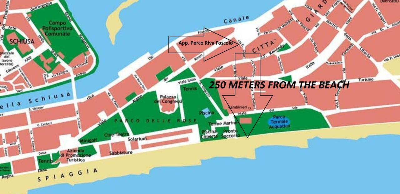 Appartamento Perco Riva Foscolo Grado Luaran gambar